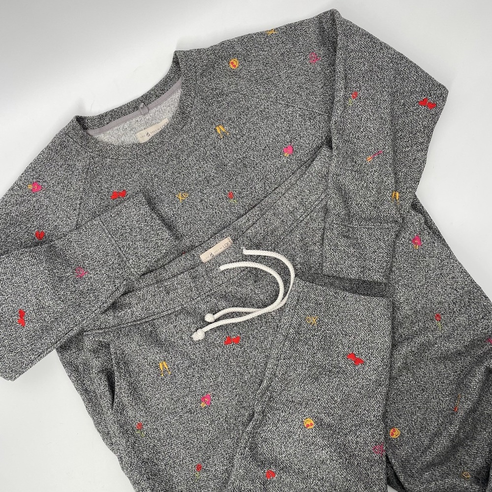 Lou & Grey Gray Track Pants & Joggers with Multicolor Accents